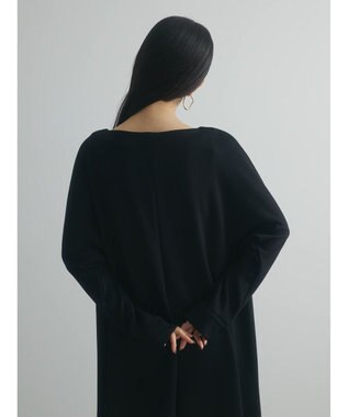 Green Parks armonia．ダンボール配色ワンピース Black