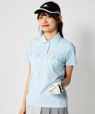 FILA GOLF／marie claire 【Kappa】半袖ポロシャツ ブルー