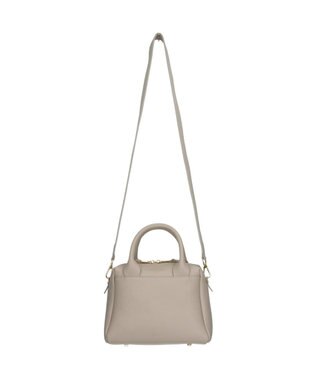 INTER-CHAUSSURES 【CHRISTIAN VILLA】ベーシックレザーハンドバッグ アイボリー