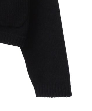 CRAFT STANDARD BOUTIQUE キナリノコラボ/洗える配色モールニットカーディガン/24AW Black