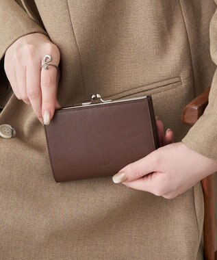 russet がま口折財布(SO-446) D.Brown