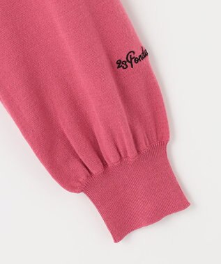 23区GOLF 袖コンシャスで華やかさを添えて◎【23Fondation/WOMEN】タートルネック カラーニット ピンク系