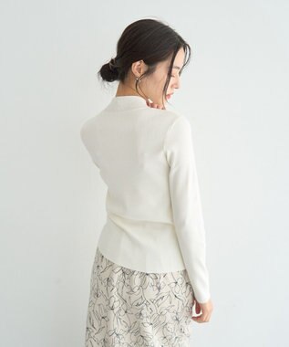 YECCA VECCA ハイネックリブニット Ivory