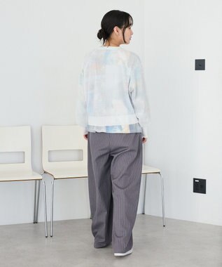 CRAFT STANDARD BOUTIQUE ジョーゼットシアーニットプルオーバー White