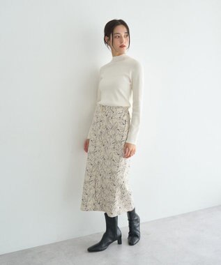 YECCA VECCA ハイネックリブニット Ivory