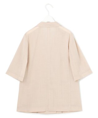 ICB L 【洗える】Peラミーシアータフタジャケット ベージュ系