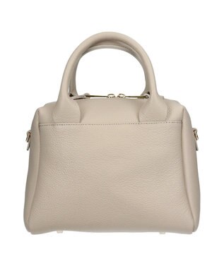 INTER-CHAUSSURES 【CHRISTIAN VILLA】ベーシックレザーハンドバッグ アイボリー