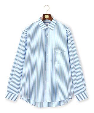 【J.PRESS ORIGINALS】SUVIN TYPEWRITER JERSEY 46G STRIPE SHIRT / JAPAN MADE