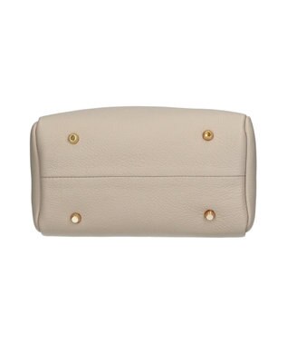 INTER-CHAUSSURES 【CHRISTIAN VILLA】ベーシックレザーハンドバッグ アイボリー