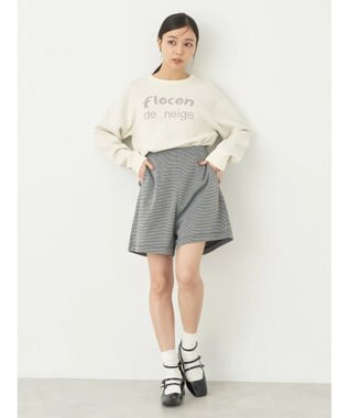 earth music&ecology ショートパンツ（千鳥柄） Hounds Tooth