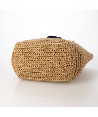 UNBILLION カシュカシュ cachecache / フリルフラップスクエアトート カゴバッグ ブラック