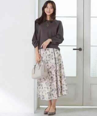 ANY SIS 【洗える】ダンボール プルオーバー スレート