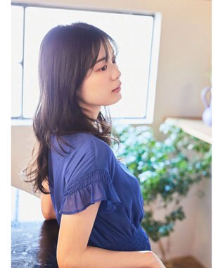 earth music&ecology シャーリングワンピース Black