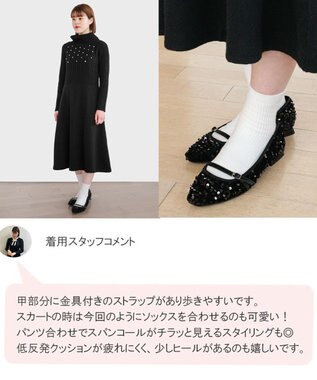 TOCCA SPANGLE PUMPS パンプス ブラック系