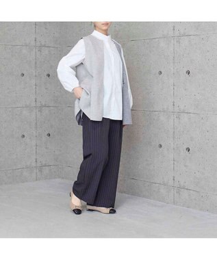 MODE ET JACOMO <MODE ET JACOMO>スクエアビットフラットパンプス ベージュコンビ