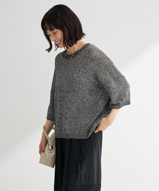 Green Parks ざっくりニットプルオーバー Gray