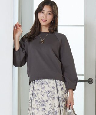 ANY SIS 【洗える】ダンボール プルオーバー スレート