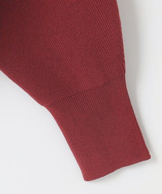 Feroux 【洗える・アンサンブル】パールポイントアンサンブル ニット ワイン系