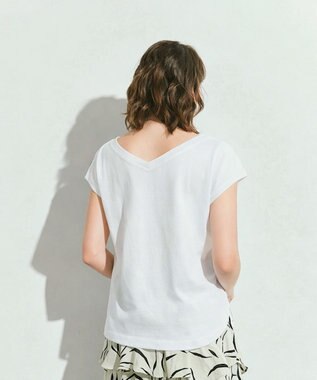 GRACE CONTINENTAL シェルモチーフフレンチT ホワイト