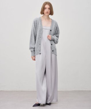 uncrave カシミヤファーニット カーディガン ライトグレー
