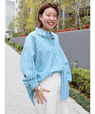 AMERICAN HOLIC ドロップショルダーＢＩＧシャツ／Ｂ．ＨＰＯＬＯＣＬＵＢ Green