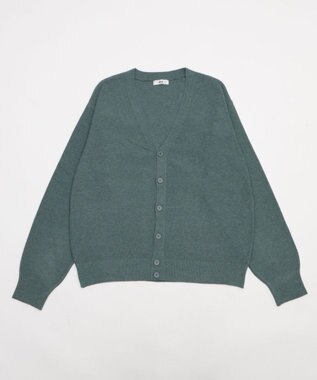 WEGO 【WEB限定/2025年秋冬新作//洗濯可/MLサイズ展開/ユニセックス着用ITEM】ドロップショルダーカーディガン グリーンその他