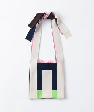 TRICOTE 【アレンジ自在】　配色アレンジノットバッグ 32BLUE