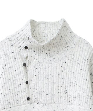 CRAFT STANDARD BOUTIQUE 洗える/ハイネックネップニットワンピース White