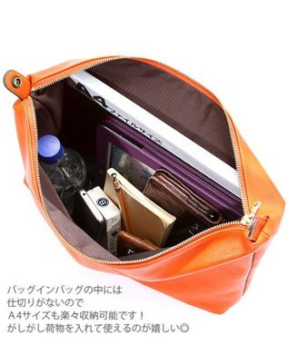 UNBILLION 【テレビ ドラマ着用アイテム】Otias シュリンクタイプ合皮トートバッグ オレンジ