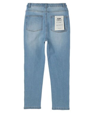 Green Parks ＧＵＭストレッチセンター切替テーパードデニムパンツ Light Blue
