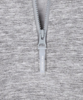 PW CIRCULUS 【WOMEN】ハーフジップ 裏毛スウェットトップス ゴルフウェア レディース グレー系