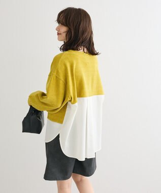 Green Parks カットコーデュロイドッキングプルオーバー Lime Green