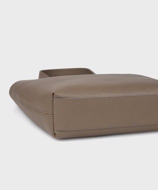 Paul Smith ダブルフェイスレザー トートバッグ グレイッシュベージュ