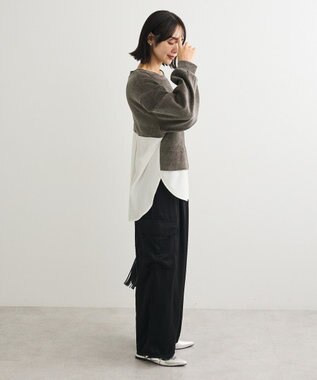 Green Parks カットコーデュロイドッキングプルオーバー Gray