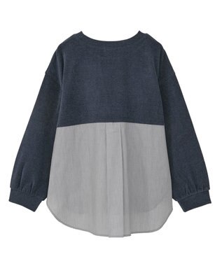 Green Parks カットコーデュロイドッキングプルオーバー Navy