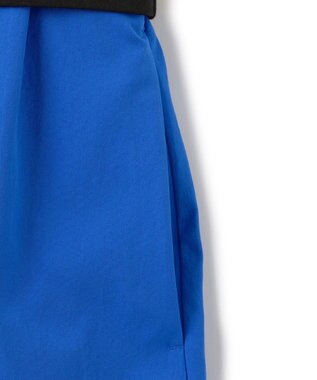 ICB 【WEB限定・洗える】 RENUコンビ ノースリーブワンピース ブラック×ブルー系