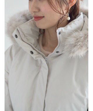 Te chichi 【宮本茉由着用】フードショートダウンジャケット Ｓグレー