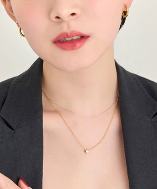 Phoebe 【K10】シャインリンクベネチアンチェーンネックレス/全長:37cm+3cm ゴールド