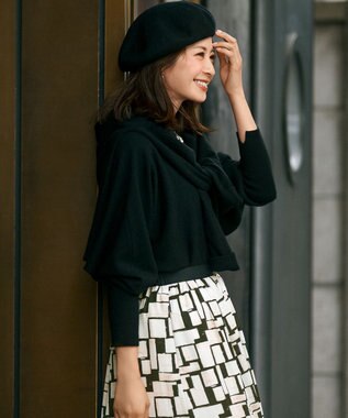 23区 バスク ベレー帽 ブラック系