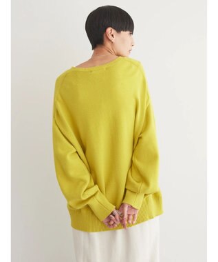 AMERICAN HOLIC バイパチ袖ボリュームニットプルオーバー　 Yellow