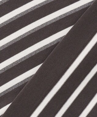 J.PRESS LADIES COTTON ACETATE DRY ニット Tシャツ ダークブラウン系