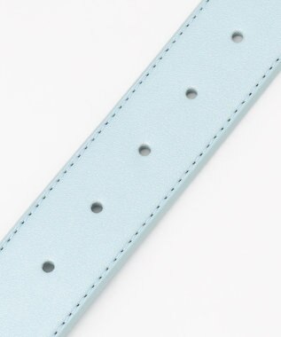 23区GOLF 【WOMEN】グラデーション合皮ロゴベルト スカイブルー系
