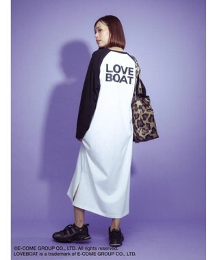 Green Parks ■別注　ＬＯＶＥ　ＢＯＡＴ　ラグランワンピース White