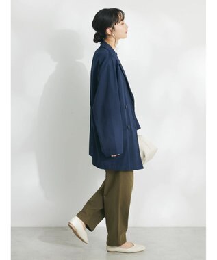 CRAFT STANDARD BOUTIQUE コットンギャバジンＷテーラードジャケット Navy