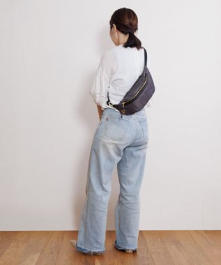 ACE BAGS & LUGGAGE HAyU × ace.  ユッカ ウエストバッグ 17834 チャコール（ネコヘッド柄）