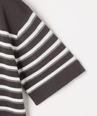 J.PRESS LADIES COTTON ACETATE DRY ニット Tシャツ ダークブラウン系