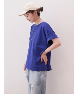 AMERICAN HOLIC 接触冷感袖タックカットプルオーバー Purple