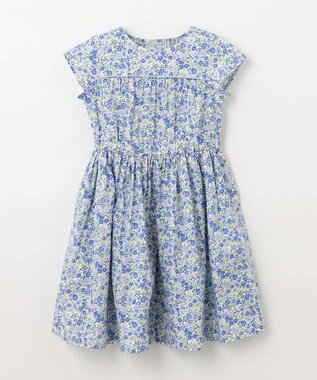 組曲 KIDS 【110-140㎝】リンドウプリント ワンピース ブルー系5