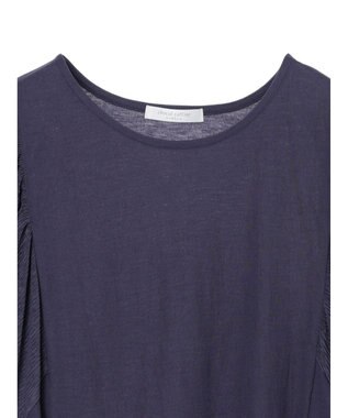 Green Parks ボリューム袖切替プルオーバー Blue