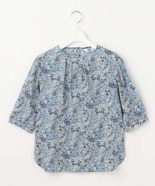 J.PRESS LADIES L 【洗える】LIBERTY Joanna Louise/Phoebe クルーネック ブラウス ブルー系5